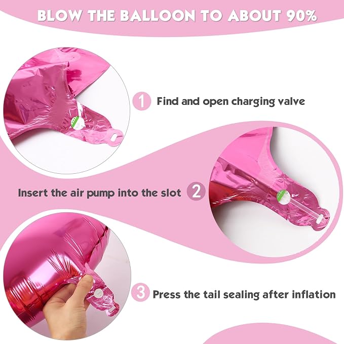40 Inch Pink Number 5 Balloon Birthday Party Decorations - Image 6