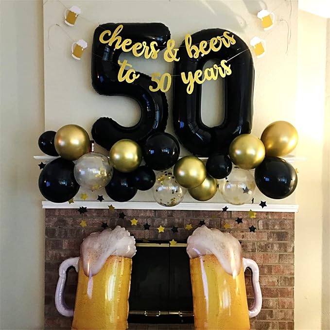 Black Number 0 Balloon for Girls Boys, 40 Inch Large Number 0-9 Foil Mylar - Image 6