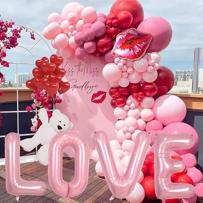 40" Balloon Letter K Pastel Pink, Large Foil Baby Pink Letter Balloons A - Image 6
