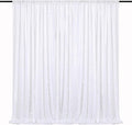 Sequin Backdrop Curtains 10ft x 10ft White Background Drapes | Giltter Curtains by QueenDream