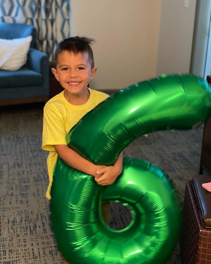 0 Balloon - Green Birthday Number Balloons, 40 Inch Decorations Men Women | - Image 8