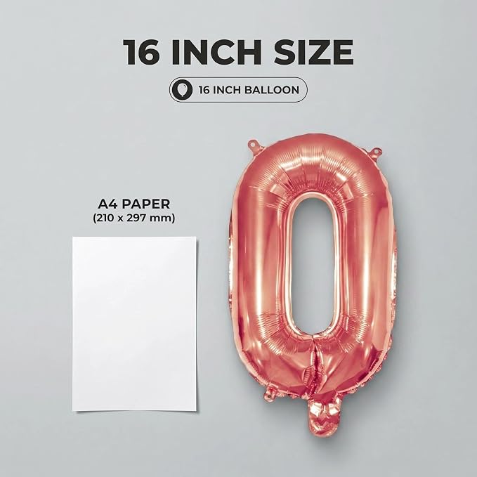 16 Inch Foil Mylar Number Balloons 0-9 - Image 6