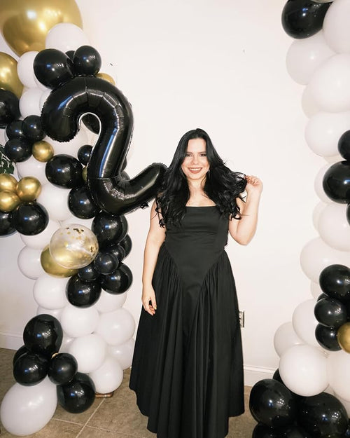 0 Balloon - Black Birthday Number Balloons, 40 Inch Decorations Men Women | - Image 2