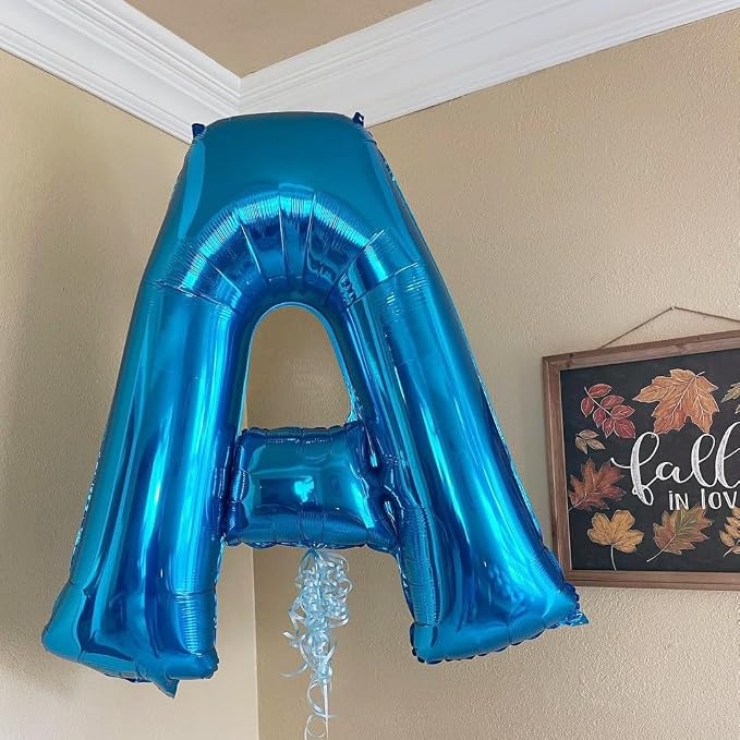 Blue Letter X Balloon, X Balloons Letter - Image 3