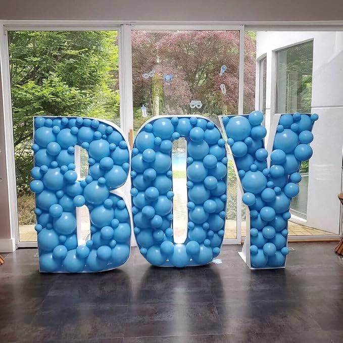 Marquee Letters 3FT Tall Mosaic Balloon Frame Pre-Cut Foam Board Letter L | - Image 5