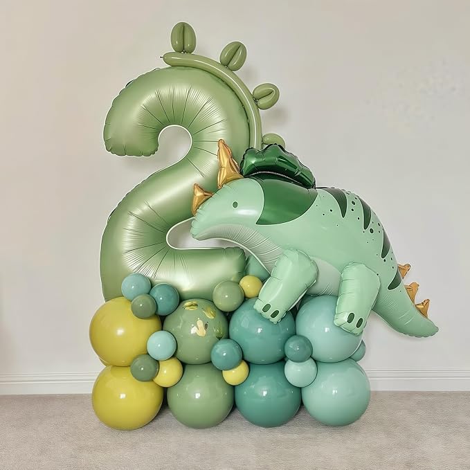 Sage Green Number 30 Balloon, 30 Balloon - Image 2