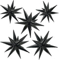 Star Balloons 60Pcs Black Balloon 12 Spike Foil Balloons Explosion Mylar Cone by BOMSI