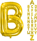 Letter Balloons Gold 40 Inch B Large Giant Big Foil Mylar Balloon | by Unknown