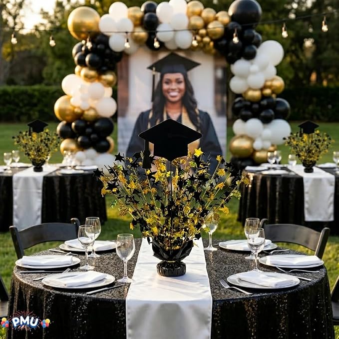 PMU Graduation Centerpieces for Table 2026, Grad Balloon Weight Centerpiece - Image 8