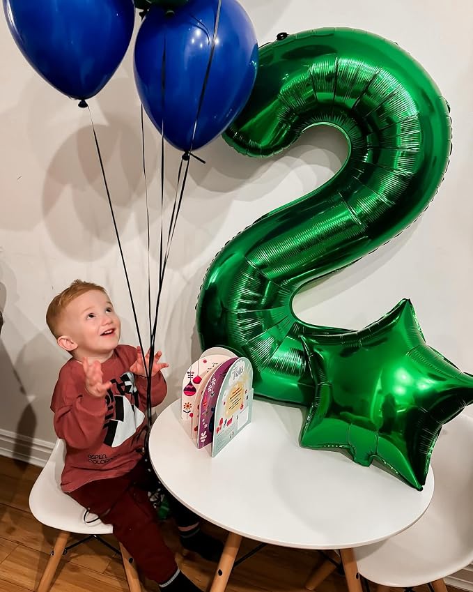 1 Balloon - Green Birthday Number Balloons, 40 Inch Decorations Men Women | - Image 7