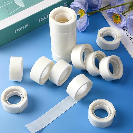 UPINS 1500Pcs Glue Points Dots 15mm Removable Balloon Glue Tape Dots | 15 Rolls - Image 4