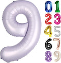 9 Balloon - Lilac Birthday Number Balloons, 40 Inch Decorations Men Women | by ALPHADELTAPI