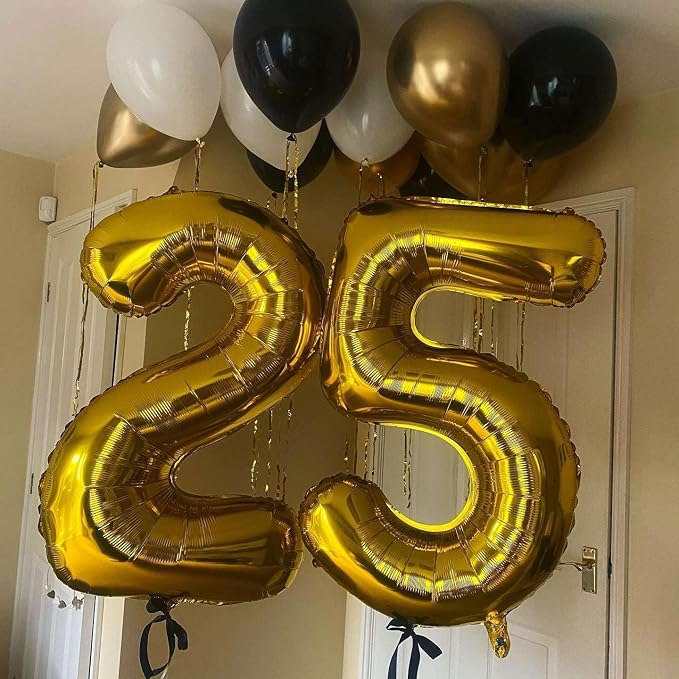 Gold 23 Number Balloons, 40 Inch Giant Number 23 Balloons Foil Mylar Helium - Image 5