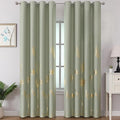 Sage Green Blackout Curtains for Living Room 96 Inches Long, Room Darkening by ESTELARTEXTILER