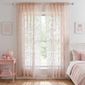 FINECITY Blush Floral Lace Curtains by FINECITY