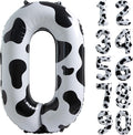 Cow Print Number 0 Balloon, Large 40 Inch Cow Number Birthday Balloons | Helium by Exquisitehighqualitypartydecorationstomeetyoureveryneed%EF%BC%81