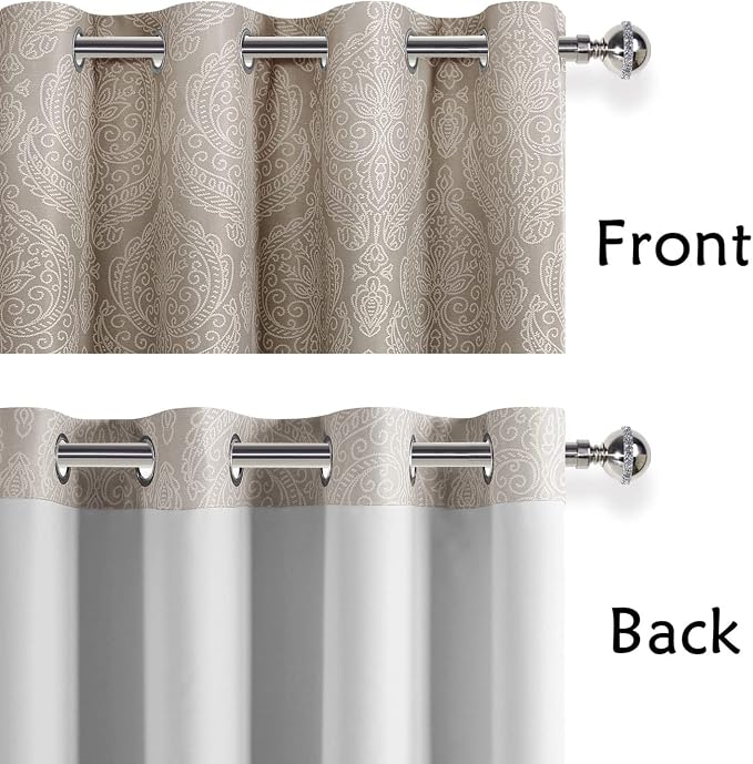 DWCN Brown Blackout Curtains for Living Room - Image 4
