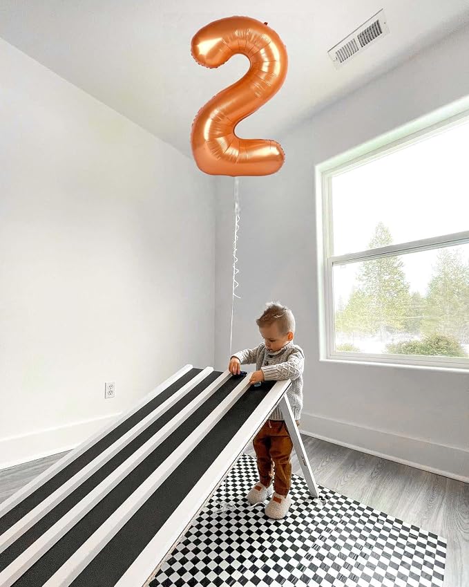 0 Balloon - Orange Birthday Number Balloons, 40 Inch Decorations Men Women | - Image 3
