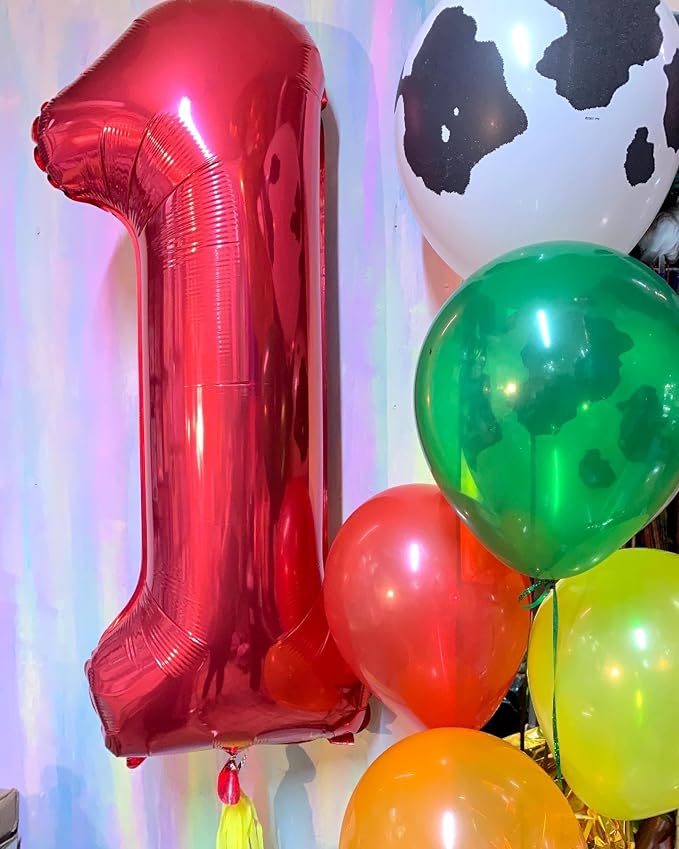 40 Inch Red Number 8 Balloon Birthday Party Decorations - Image 4