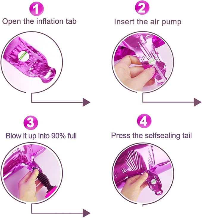 Rosy Purple Number 0 Balloon 40 Inch - Image 6