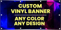 Personalized Custom Vinyl Banner Printing Indoor or Outdoor use Printed by FactoryofStickers