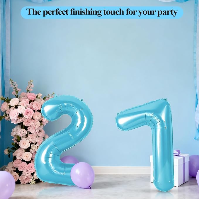 Number 39 Balloons for 39th Birthday Party Decorations, 0-100 Large No.39 - Image 5