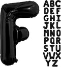 Black Letter F Balloons, F Balloon 40 Inch F Balloon Letter by BBPOOL