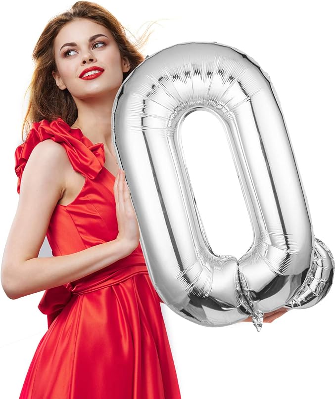 Single Aluminum Hanging Foil Film Silver Letter Balloons E 40 Inch | - Image 4