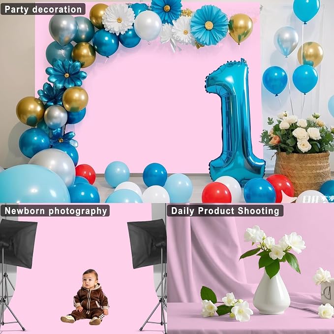 Pink Photography Backdrop for Photoshoot, 8x10 FT | Versatile Studio Photo - Image 5
