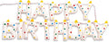 Pre-Strung Confetti Dots Handmade Wool Felt Happy Birthday Banner Garland | 3D by Unknown