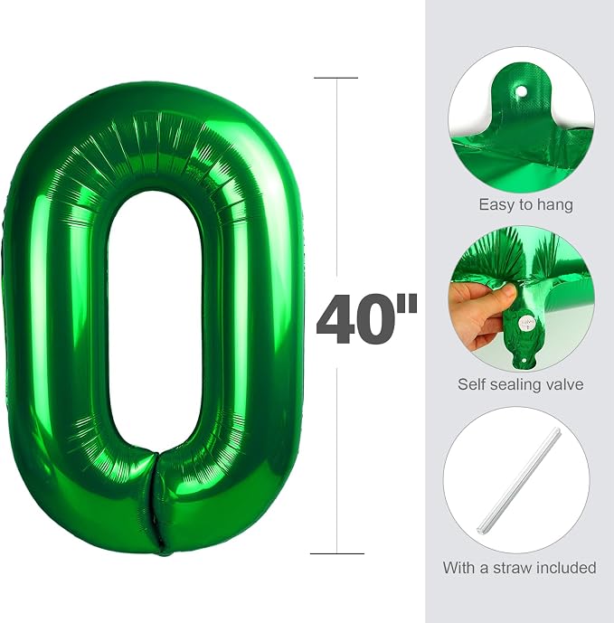 Number Balloons Green 7 Balloon 40 inch - Image 6