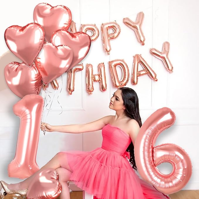 40 inch Rose Gold Birthday Decorations - Image 6