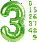 3 Balloon Number 40 Inch Light Green Balloons by Mluchee