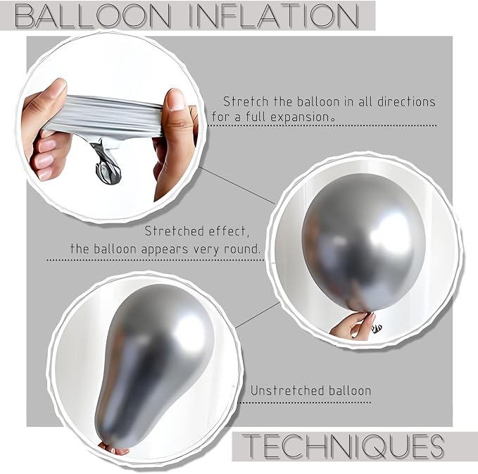 Balloon Sticks with Base for Floor&Table, Metallic Pearl Baby Blue Balloon - Image 6