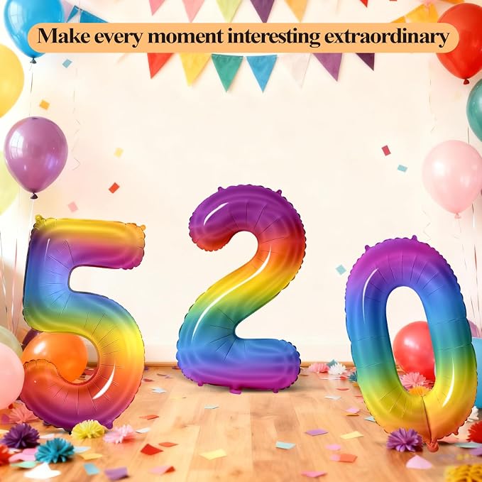 Number 49 Balloons for 49th Birthday Party Decorations, 0-100 Large No.49 - Image 6