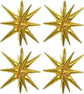 TONIFUL 4 Pcs Explosion Star Balloons Gold Foil Balloon Party Decorations | 22 by TONIFUL