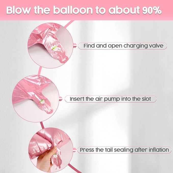 16 Balloon - Pastel Pink Birthday Number Balloons, 40 Inch Decorations | Pastel - Image 6