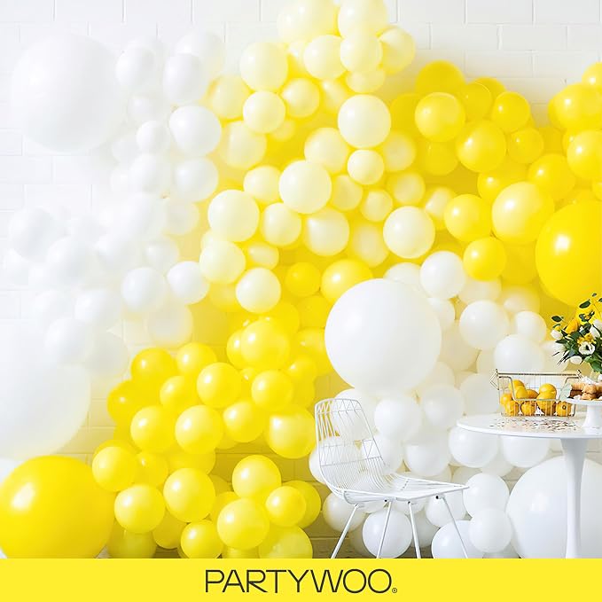 PartyWoo Yellow Balloons 85pcs Matte Yellow Color 18 12 10 5 Inch | Balloons - Image 8