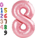 8 Balloon 40 inch Pink Number Balloons by Enyeopd