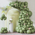 RUBFAC Sage Green Balloons 87pcs Different Sizes 18 12 10 5 Inches, Olive Green by RUBFAC