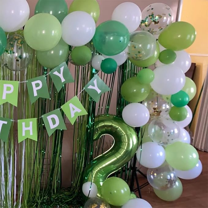 Green Number 5 Balloon for Girls Boys, 40 Inch Large Number 0-9 Foil Mylar - Image 5