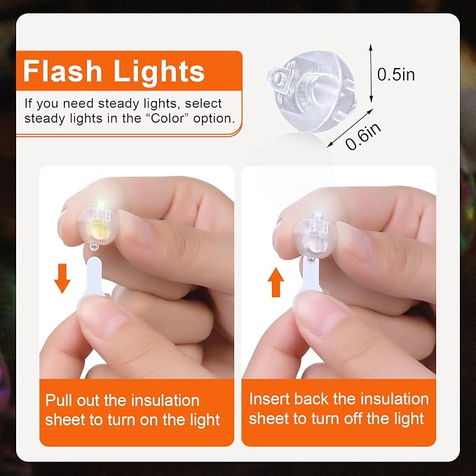 50PCs Mini Led Lights, Flash Led Balloons Light - Image 3