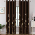 Brown Blackout Curtains for Living Room 102 Inches Long, Room Darkening Energy by ESTELARTEXTILER