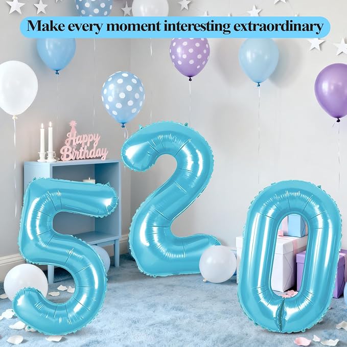 Number 64 Balloons for 64th Birthday Party Decorations, 0-100 Large No.64 - Image 6