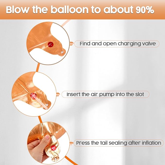 1 Balloon - Orange Birthday Number Balloons, 40 Inch Decorations Men Women | - Image 6