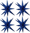 TONIFUL 4 Pcs Star Balloons Navy Blue Foil Explosion Party Decoration | Large by TONIFUL