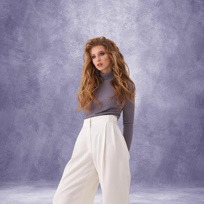 Abstract Photography Backdrop for Photoshoot 8x12ft, Light Purple, No Stand | - Image 4