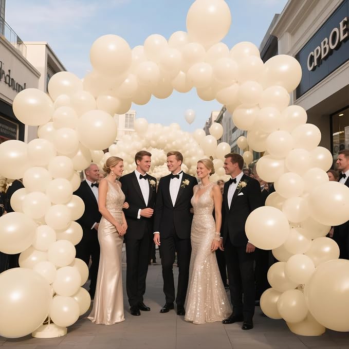 Sand White Balloon Arch Kit 111Pcs 18 12 5 Inch Latex Party Balloons Garland - Image 6