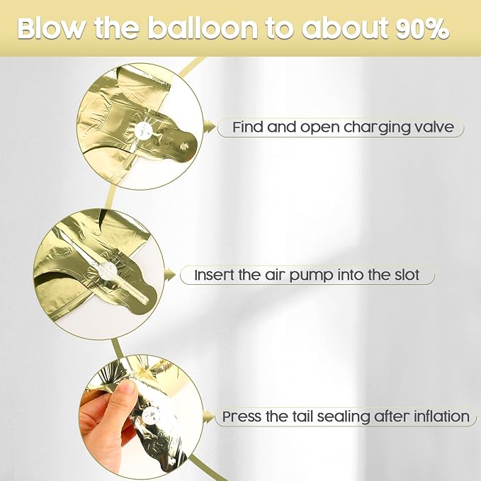 25 Balloon - Champagne Gold Birthday Number Balloons, 40 Inch Decorations | - Image 6