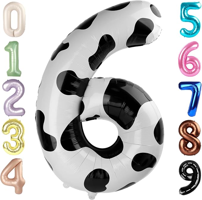 Number 6 Balloons 40 Inch for 6 16 Birthday Party Decorations, by Mluchee